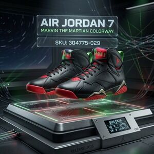 Jordan Air Jordan 7 Retro Marvin the Martian 304775-029 Size 9M 10.5W